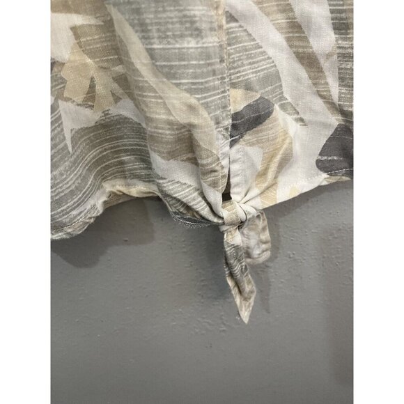 Prana McKenzie Tank Top Tropical Front Tie Blouse Size Medium - Picture 2 of 9